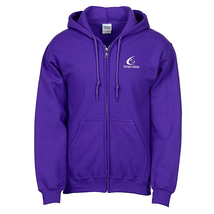 Custom Gildan 50/50 Full-Zip Hooded Sweatshirt - Screen