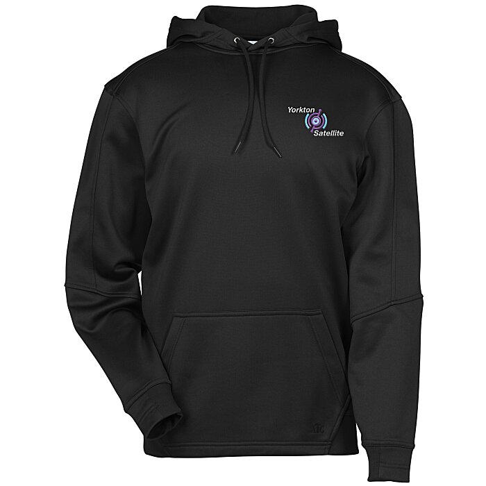 Custom PTech Moisture Wicking Hooded Sweatshirt - Embroidered