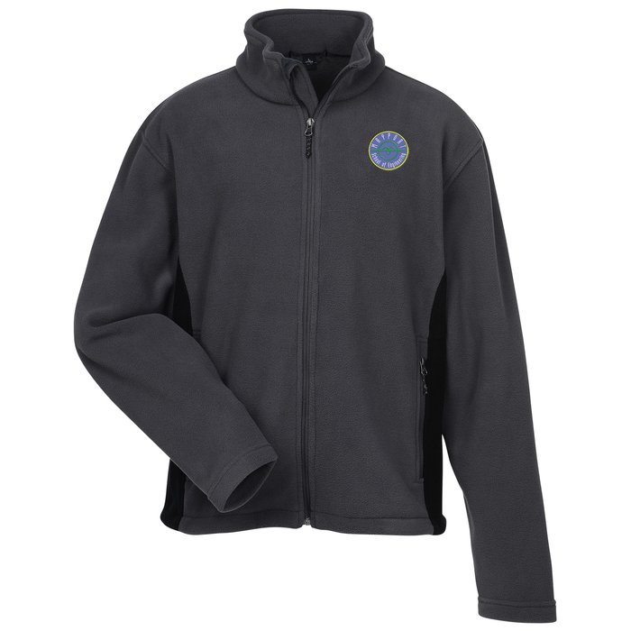 Custom Crossland Colourblock Fleece Jacket - Men's