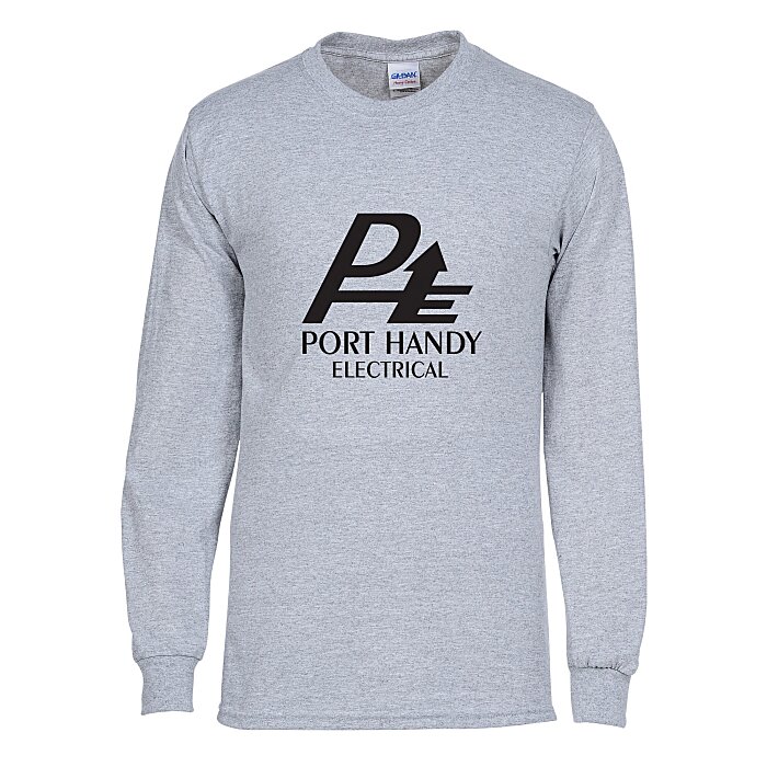Custom Gildan Heavy Cotton LS T-Shirt - Men's - Screen