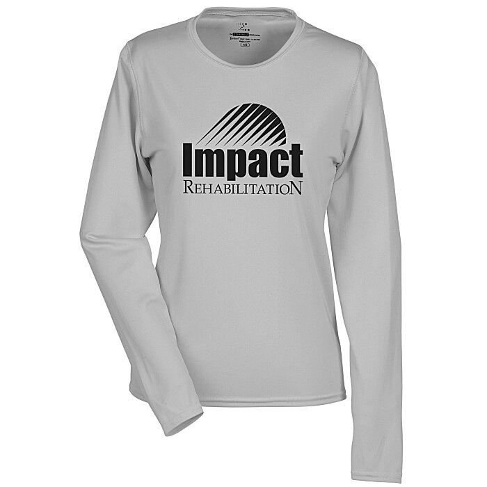 Custom Boston Long Sleeve Training Tech Tee - Ladies' - Screen