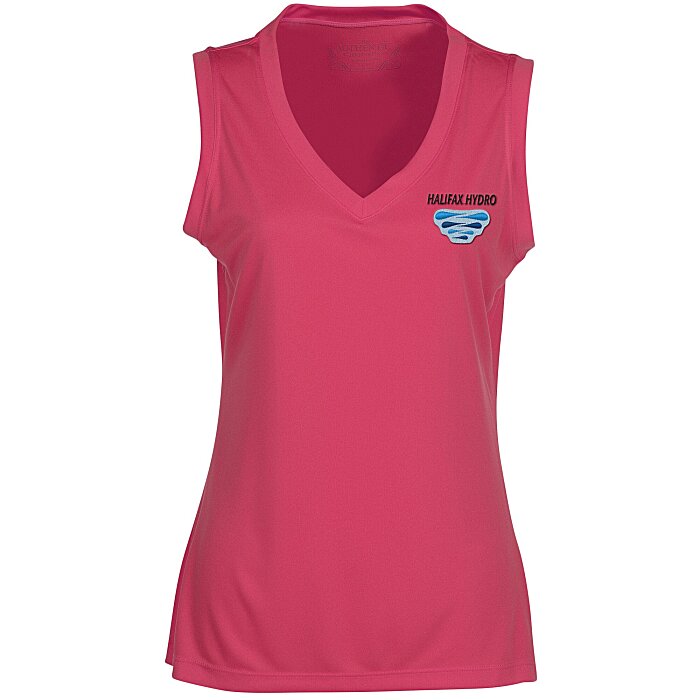 Custom Pro Team Moisture Wicking Sleeveless Tee - Ladies' - Embroidered