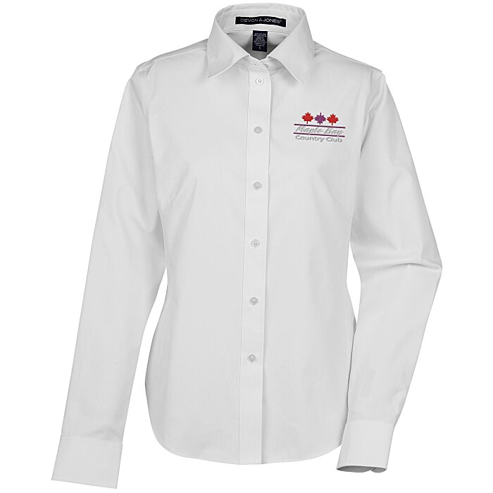 Custom Crown Collection Solid Oxford Shirt - Ladies'