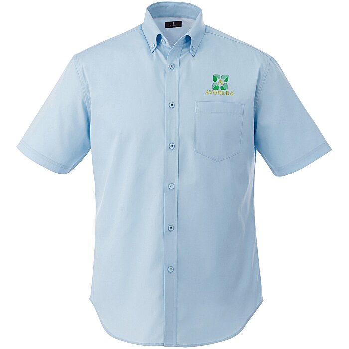 Custom Wilshire Twill Short Sleeve Dress Shirt - Men's