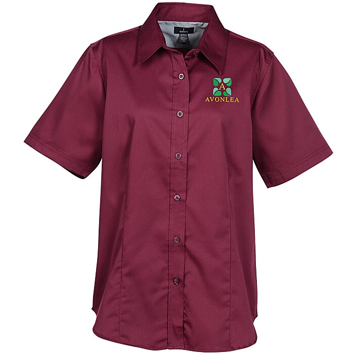 Custom Wilshire Twill Short Sleeve Dress Shirt - Ladies'