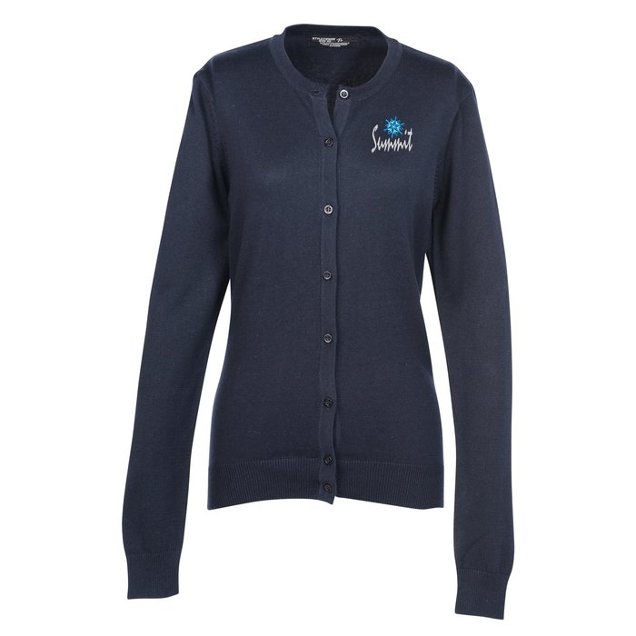 Custom Fine Gauge Cardigan Sweater - Ladies'