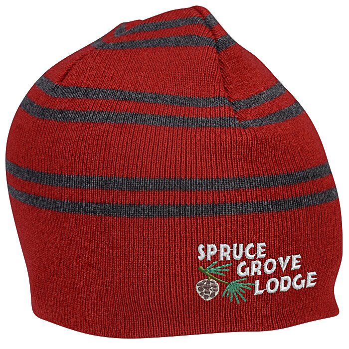 Custom Multi-Stripe Knit Beanie