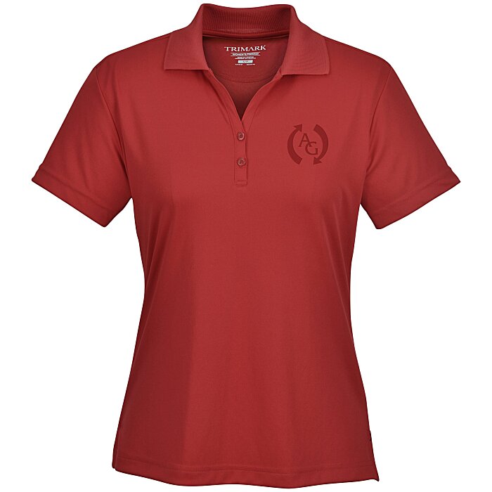 Custom Moreno Textured Micro Polo - Ladies' - Laser Etched