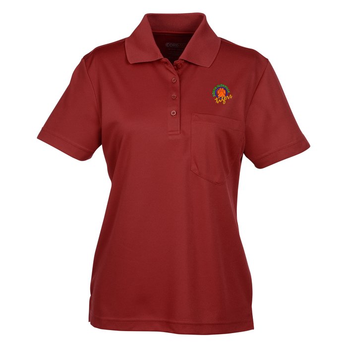 Custom Origin Performance Pique Pocket Polo - Ladies'