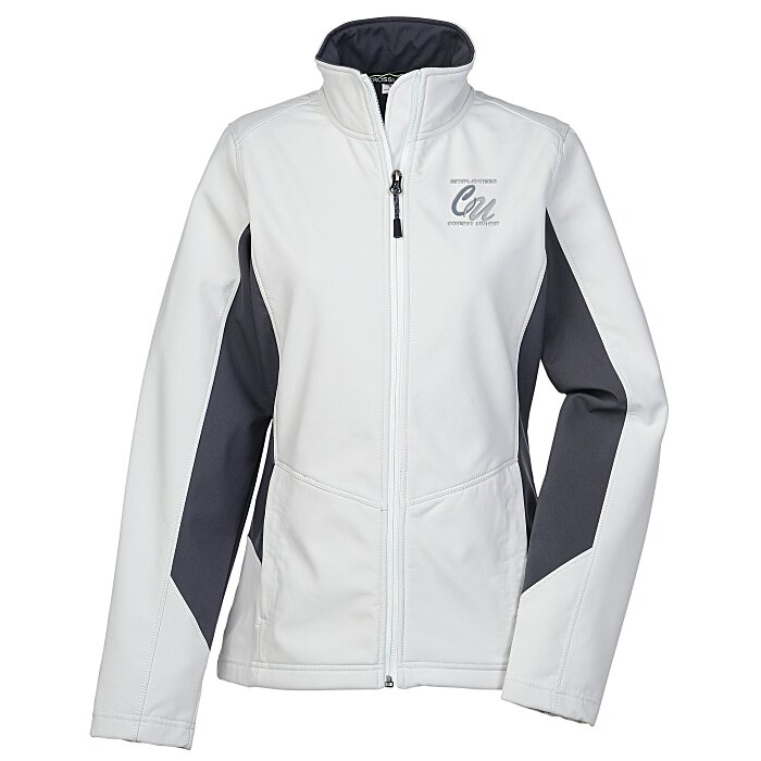 Custom Crossland Colourblock Soft Shell Jacket - Ladies' - 24 hr