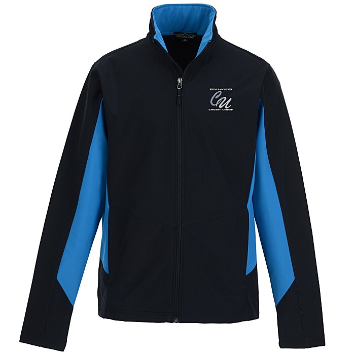 Custom Crossland Colourblock Soft Shell Jacket - Men's - 24 hr