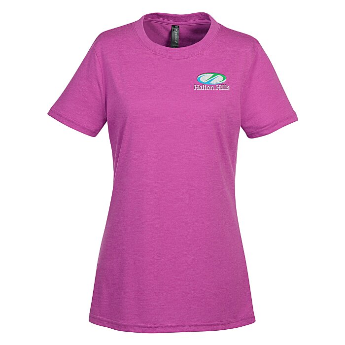Custom Primease Tri-Blend Tee - Ladies' - Embroidered