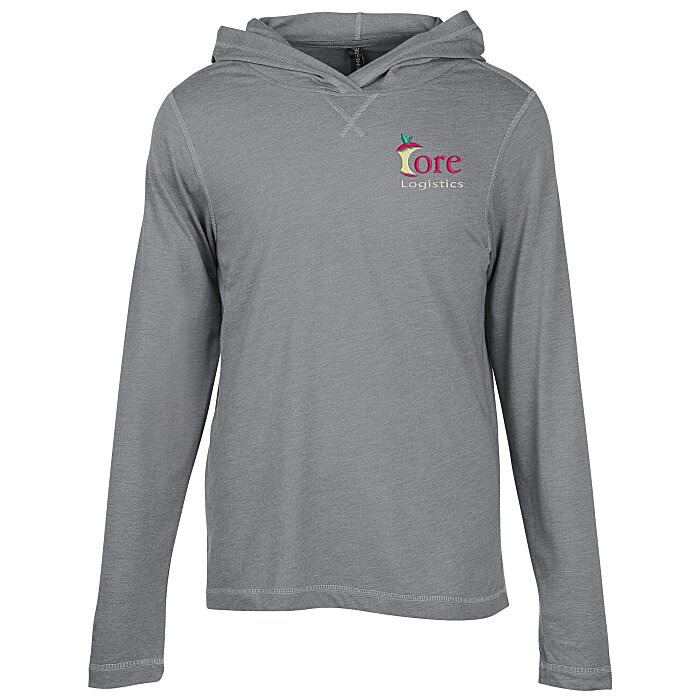 Custom Primease Tri-Blend Hooded Tee - Men's - Embroidered