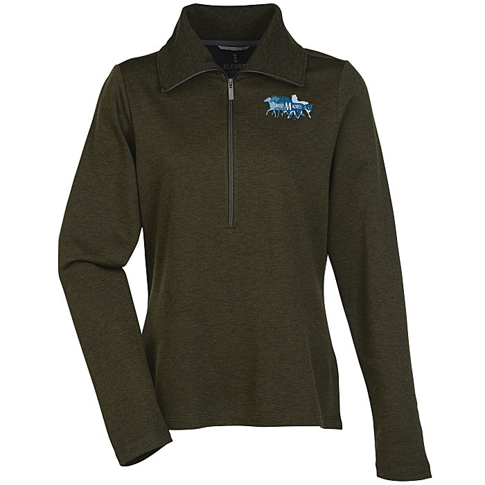 Custom Stratton Wool Blend 1/2-Zip Knit Pullover - Ladies'