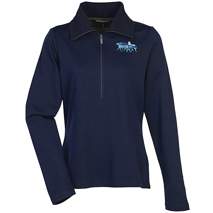 Custom Stratton Wool Blend 1/2-Zip Knit Pullover - Ladies' - 24 hr