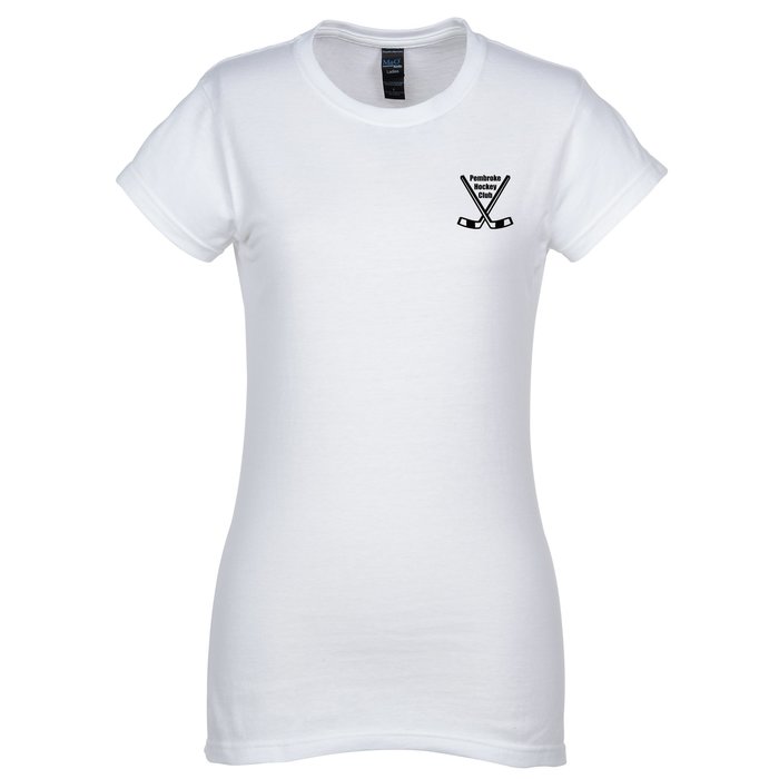 Custom M&O Fine Jersey T-Shirt - Ladies' - White - Screen