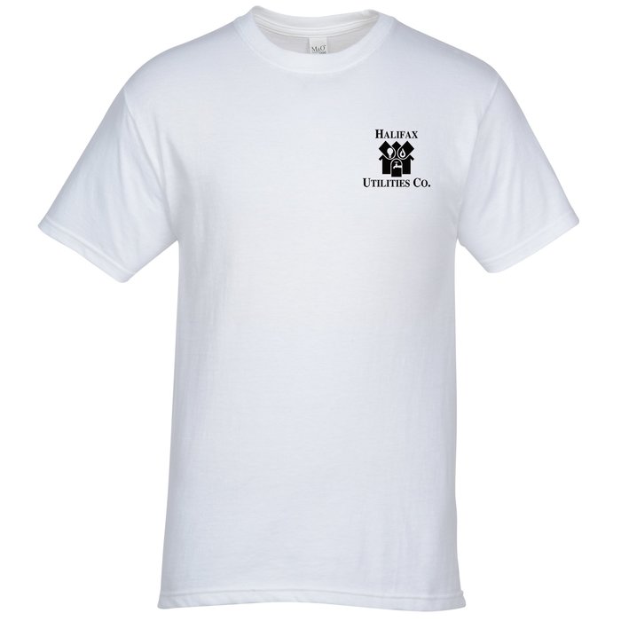 Custom M&O Gold Soft Touch T-Shirt - White - Screen