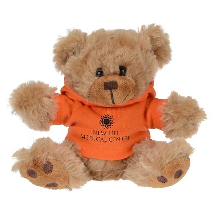 Custom Little Paw Bear with Hoodie - Brown