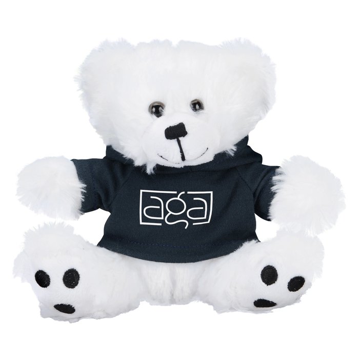 Custom Little Paw Bear with Hoodie - White