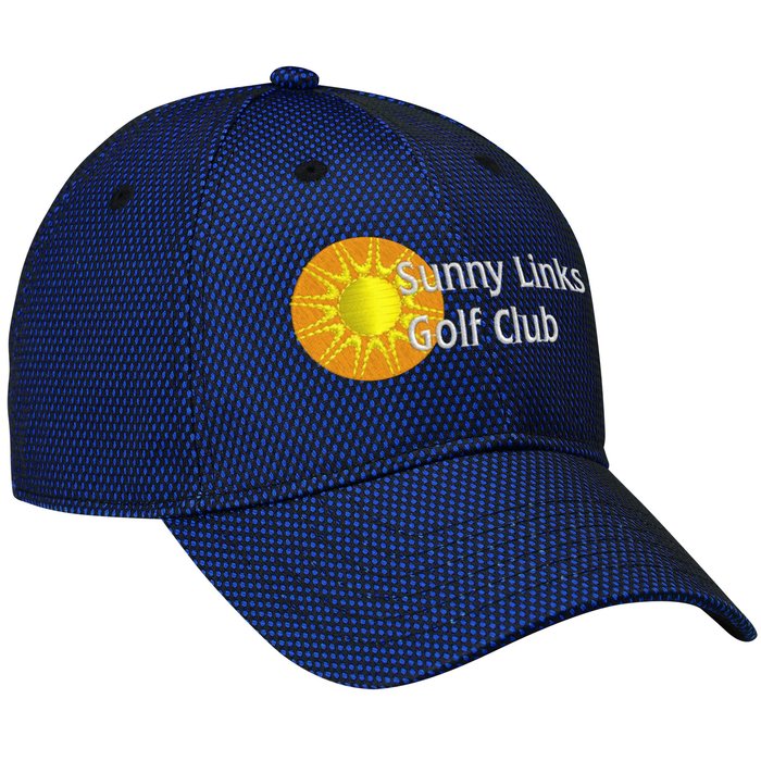 Custom Premium Cotton Twill with Mesh Overlay Cap - 24 hr