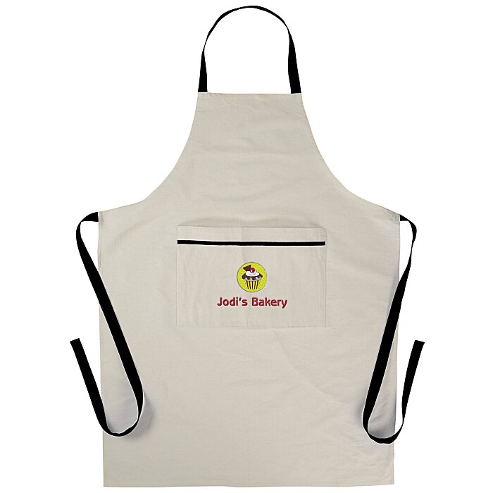 Custom Cotton Cooking Apron - Embroidered