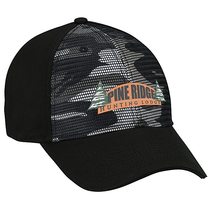 Custom Mesh Front Camo Cap