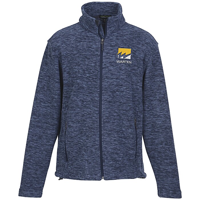Custom Crossland Heather Fleece Jacket - Men's - 24 hr
