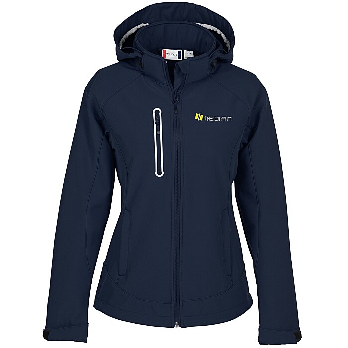 Custom Milford Microfleece Lined Hooded Jacket - Ladies'