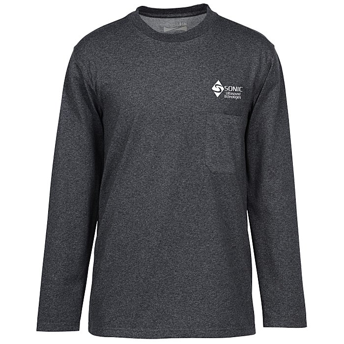 Custom Dri-Balance Blend Pocket Long Sleeve T-Shirt - Men's