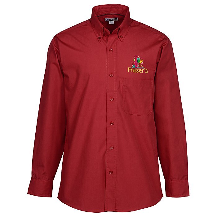 Custom Lightweight Easy Care Poplin Shirt - Men's