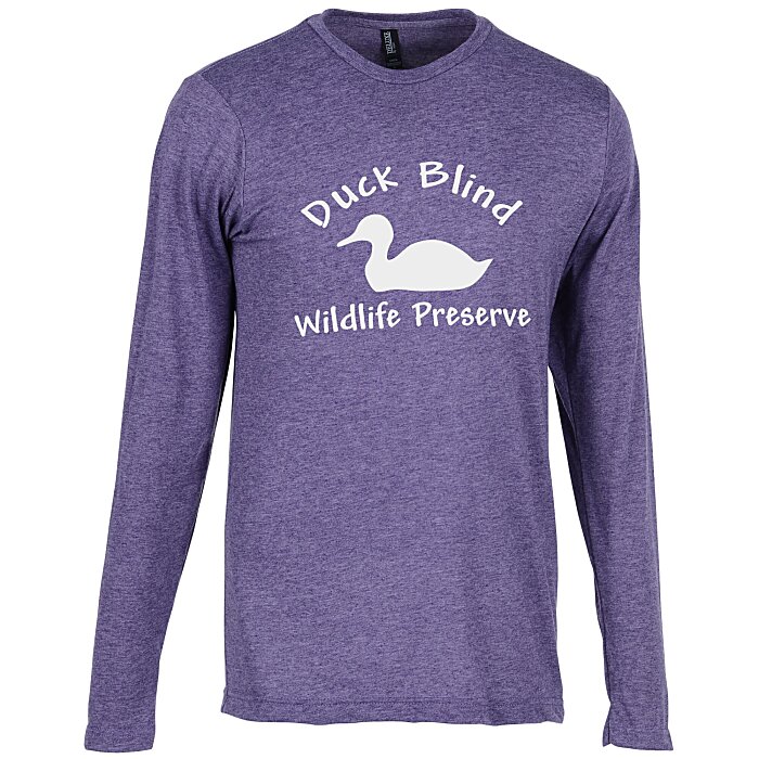 Custom M&O Fine Blend LS T-Shirt - Men's