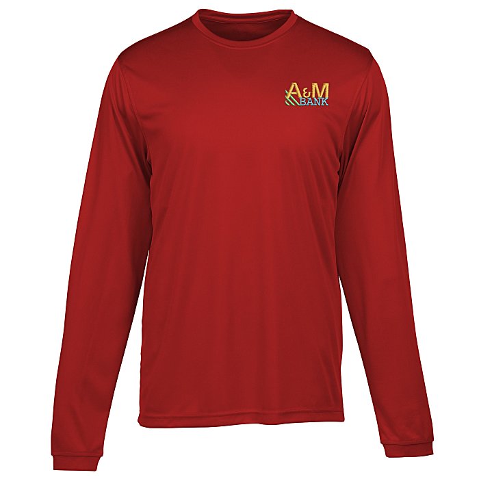 Custom Spin Dye Jersey LS Tee - Men's - Embroidered