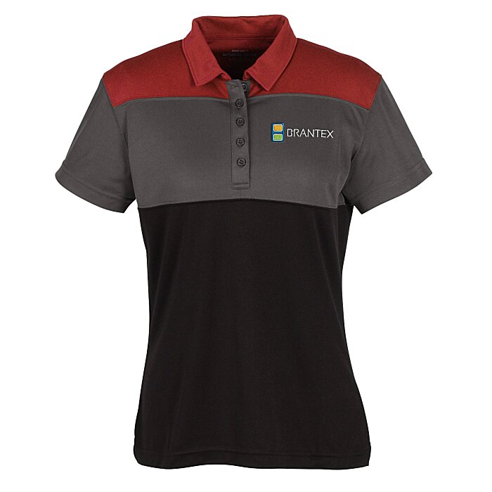 Custom Buffalo Colourblock Performance Polo - Ladies' - 24 hr