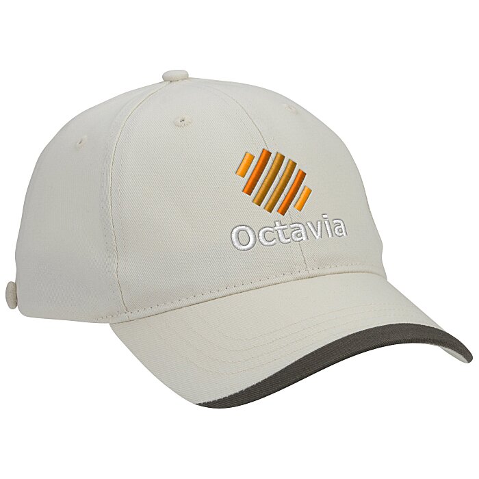Custom Wave Sandwich Cap with Face Mask Buttons