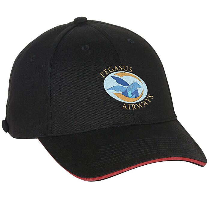 Custom Heavyweight Cotton Twill Cap with Face Mask Buttons
