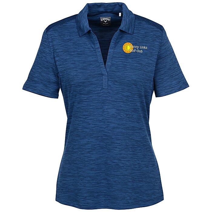 Custom Callaway Broken Stripe Texture Polo - Ladies'