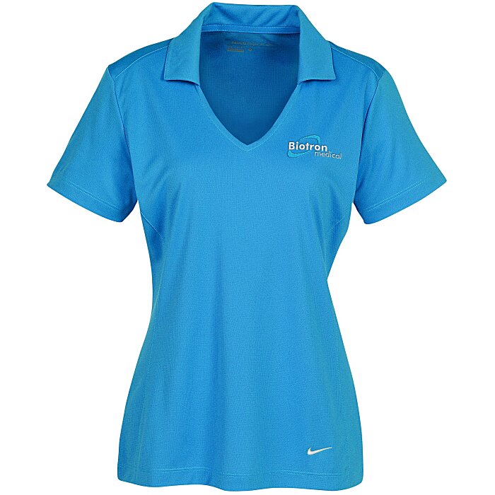 Custom Nike Dri-FIT Vertical Mesh Polo - Ladies'