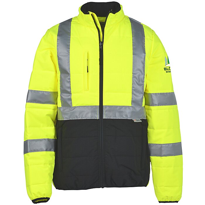 Custom Xtreme Visibility Puffer Quilted Jacket