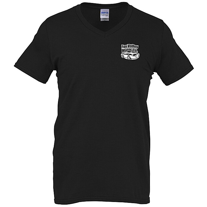 Custom Gildan Softstyle V-Neck T-Shirt - Men's - Screen