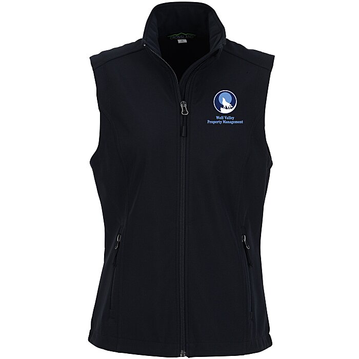 Custom Crossland Soft Shell Vest - Ladies' - Full Colour