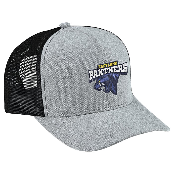 Custom Canvas Five Panel Trucker Cap