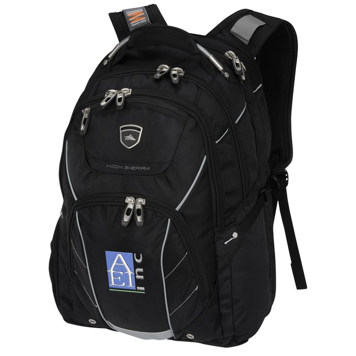 Custom High Sierra Elite Fly-By 17-inch Laptop Backpack - Embroidered