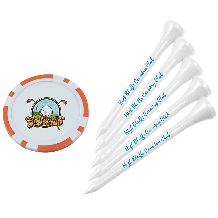 Custom Poker Chip Tee Pack - 2 3/4 inches