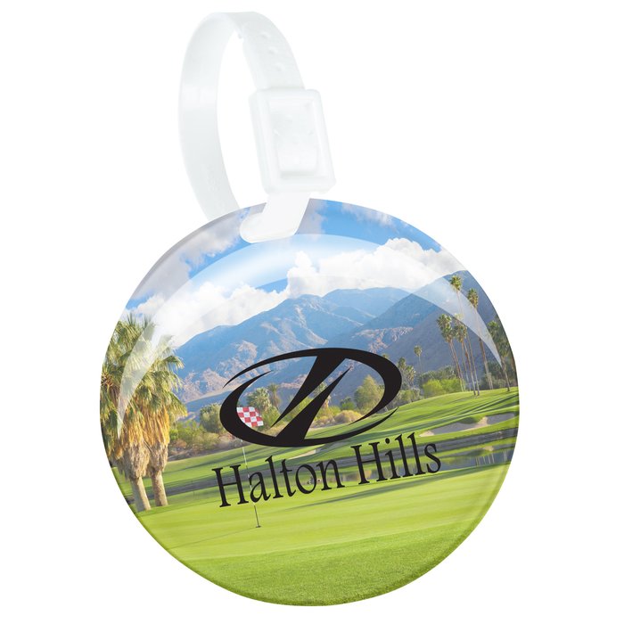 Custom Domed Round Golf Bag Tag