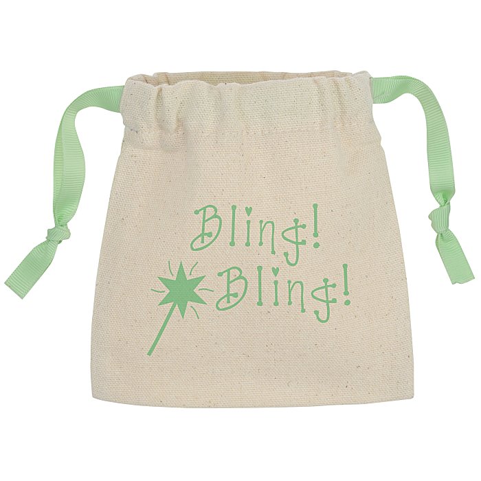 Custom Goodie Chroma Cord Bag - 6 1/8 inches x 4 3/4 inches