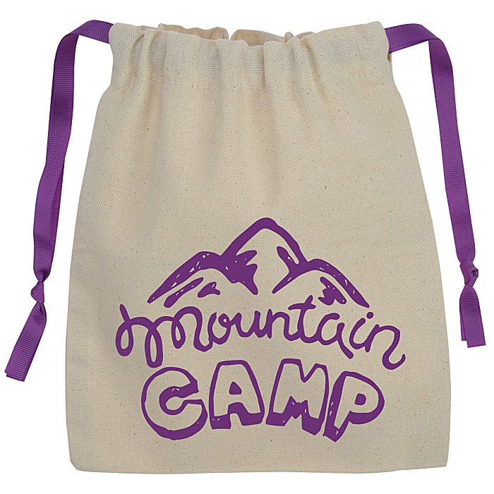 Custom Goodie Chroma Cord Bag - 9 3/4 inches x 8 inches