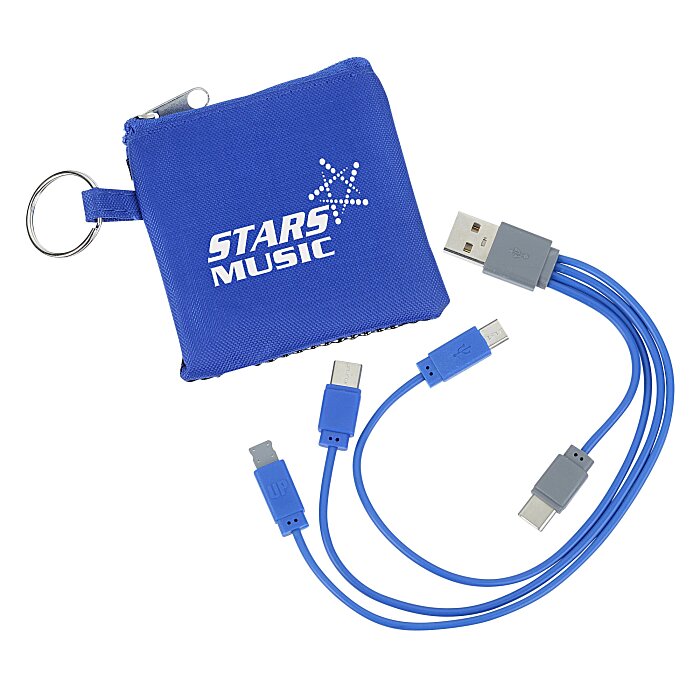 Custom Sporty Charging Cable USB-C Pouch