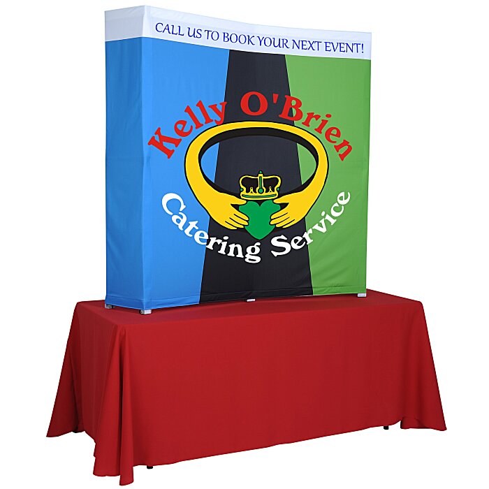 Custom Splash Curved Tabletop Display - 5 feet - Wrap Graphics