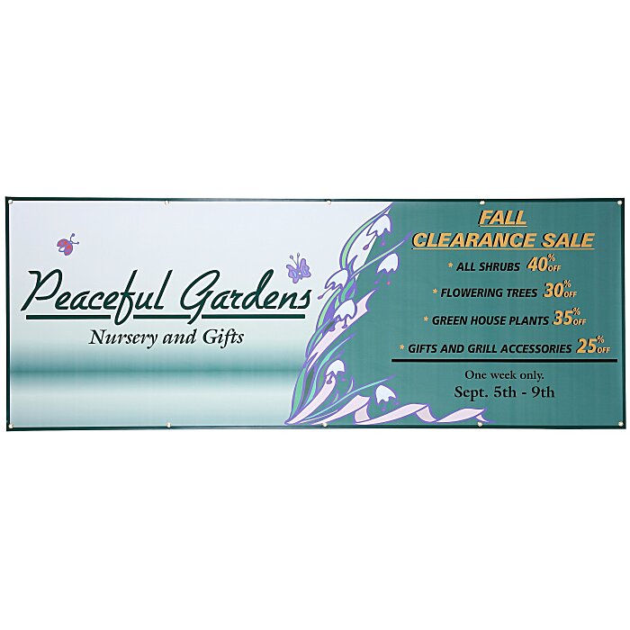Custom Value Indoor Banner - 3' x 8' - 24 hr