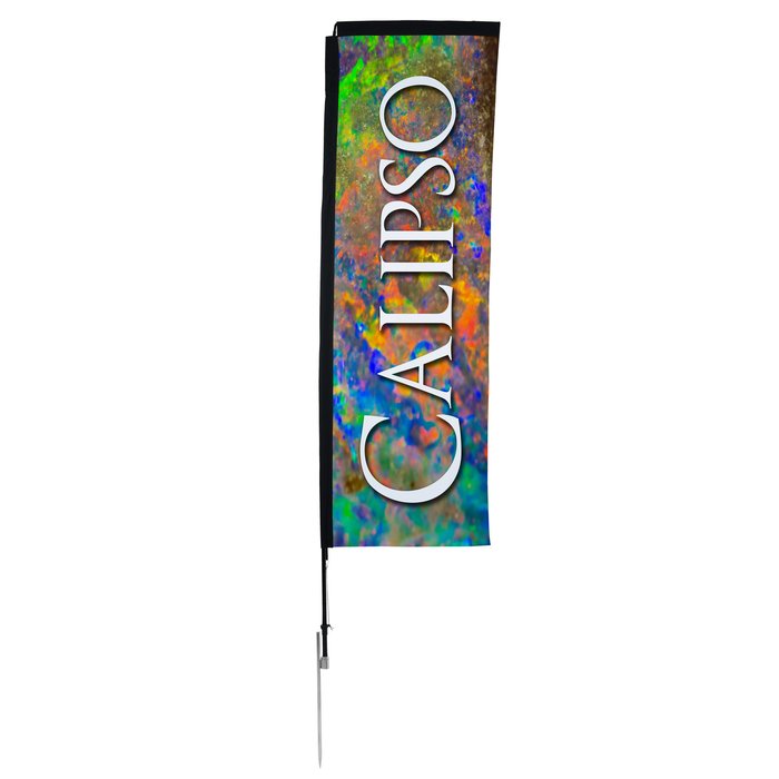 Custom Outdoor Rectangular Sail Sign - 10 feet - One Sided